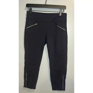 Athleta Leggings w/ Zippers in Navy Blue - Women's Extra Small